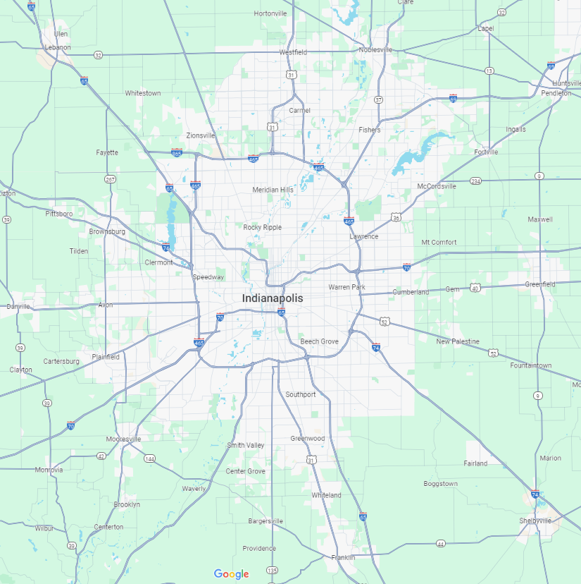 central Indiana map
